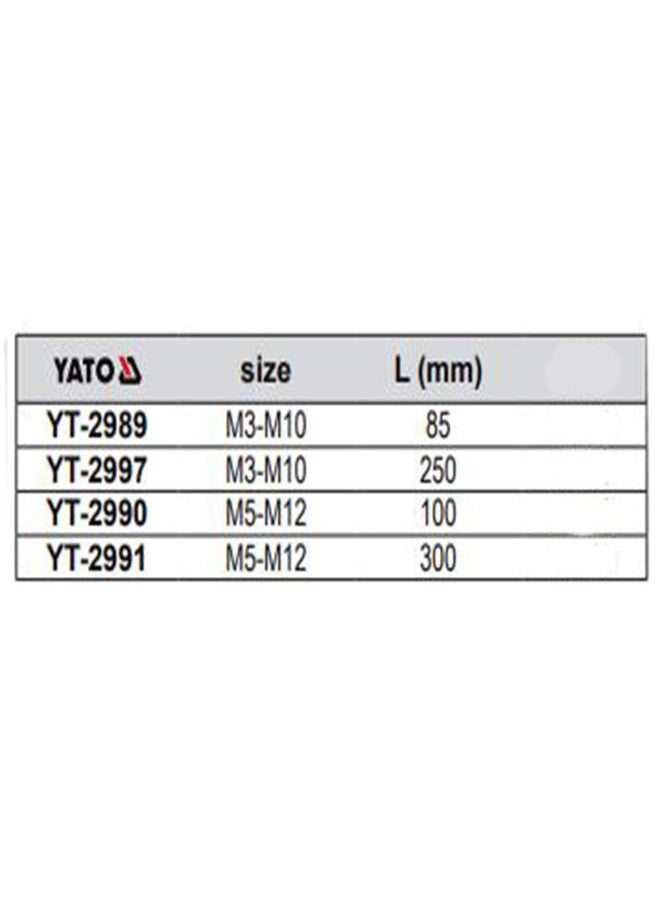 Yato YT-2997 Ratchet Tap Wrench M3-M10|Tap Wrench Handle|Tap Wrench Set|Tap Wrench Adjustable|Tap wrennch 1/4|Steel|Rust resistance|Chrome Finished|Mechanical|Automobile|Industrial Tools|Power Tools - Image 2